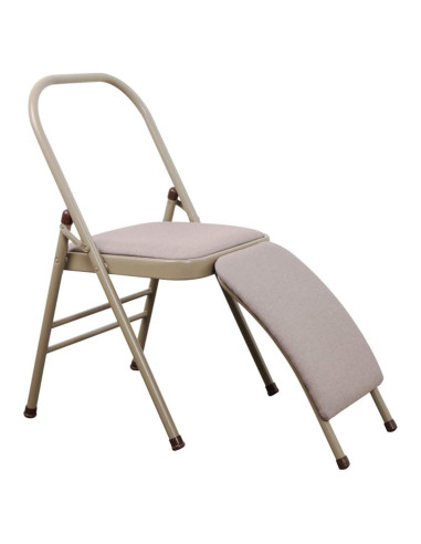 Silla de Yoga Plegable INNOLIFE con Soporte Lumbar Gris