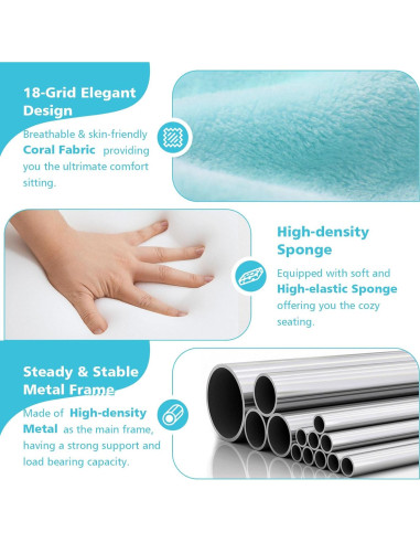 Silla de Suelo Plegable ACIPENSER Charles 14 Posiciones Azul