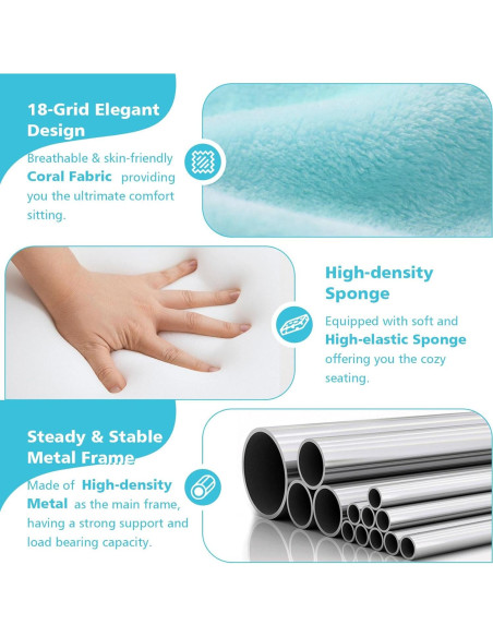 Silla de Suelo Plegable ACIPENSER Charles 14 Posiciones Azul