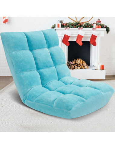 Silla de Suelo Plegable ACIPENSER Charles 14 Posiciones Azul