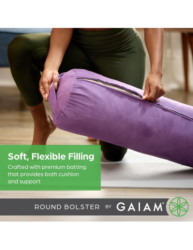 Cojín Redondo para Yoga Gaiam Negro - Soporte y Meditación