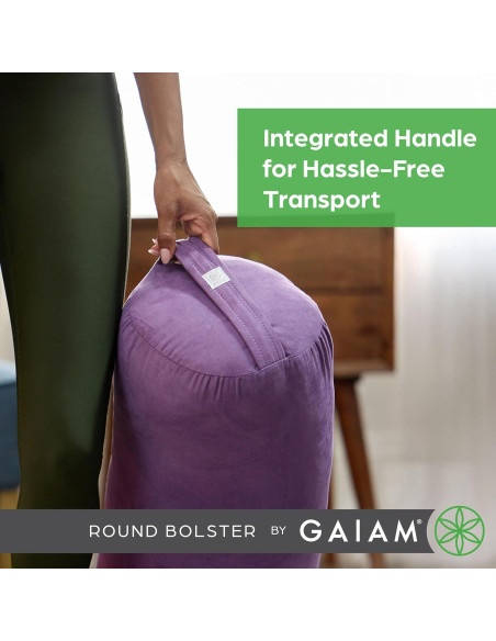Cojín Redondo para Yoga Gaiam Negro - Soporte y Meditación