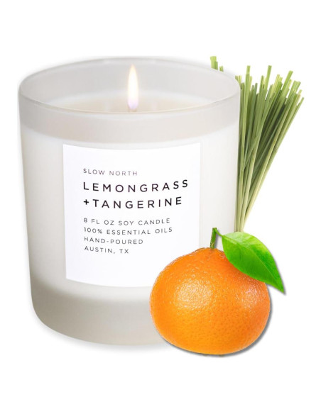 Vela Aromática Slow North Lemongrass y Mandarina 226.8 g