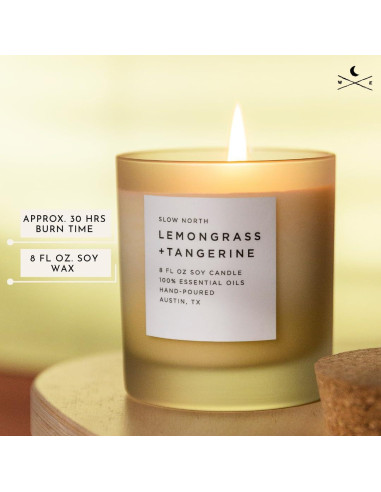 Vela Aromática Slow North Lemongrass y Mandarina 226.8 g