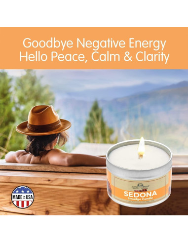 Vela de Smudge Sedona JuniperMist 170g - Cera de Soja con Salvia