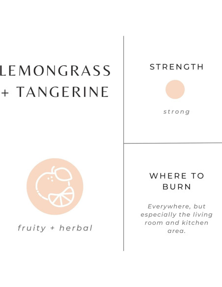 Vela Aromática Slow North Lemongrass y Mandarina 226.8 g