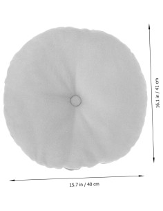 Cojín de Meditación Levemolo Gris 41x40cm Almohada de Suelo 2