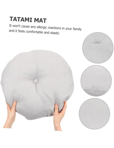 Cojín de Meditación Levemolo Gris 41x40cm Almohada Felpa