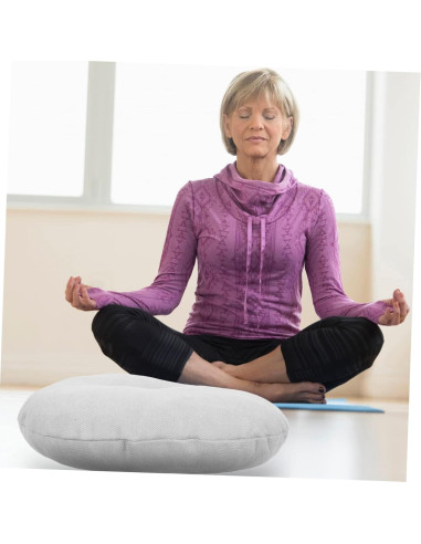Cojín de Meditación Levemolo Gris 41x40cm Almohada Felpa