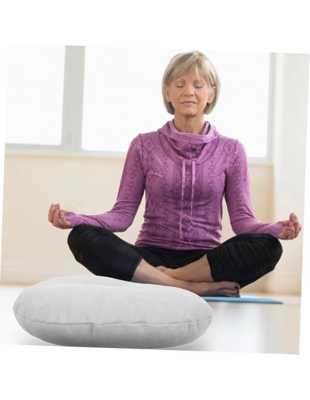 Cojín de Meditación Levemolo Gris 41x40cm Almohada Felpa