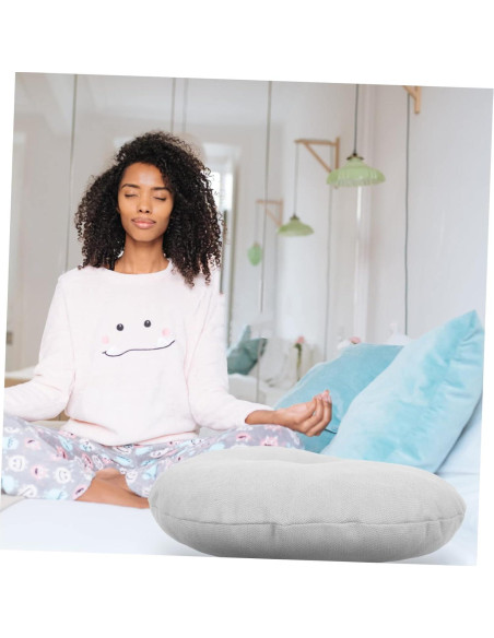Cojín de Meditación Levemolo Gris 41x40cm Almohada Felpa