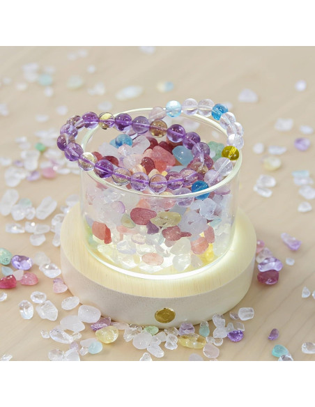 Conjunto de Cristales Sanadores Lamptobe con Base LED 200g
