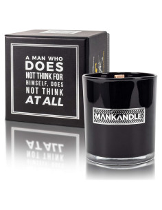 Vela Aromática Premium ManKandle Zen 255g con Pabilo de Madera