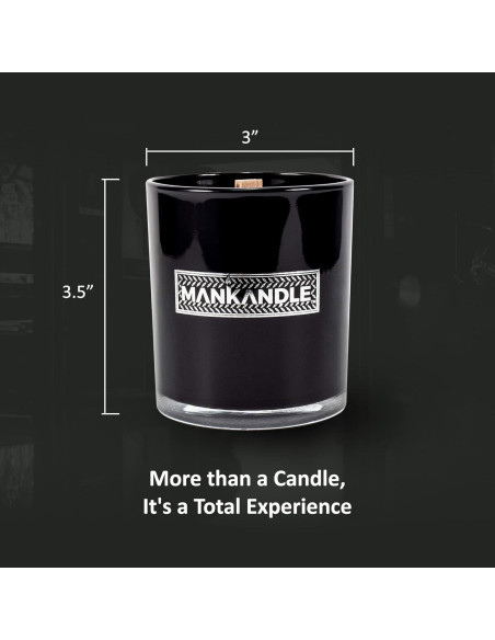 Vela Aromática Premium ManKandle Zen 255g con Pabilo de Madera