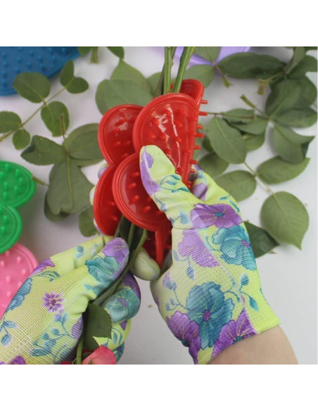 Juego de herramientas de jardín 4 piezas Fanbay - Desespinador, guantes y tijeras