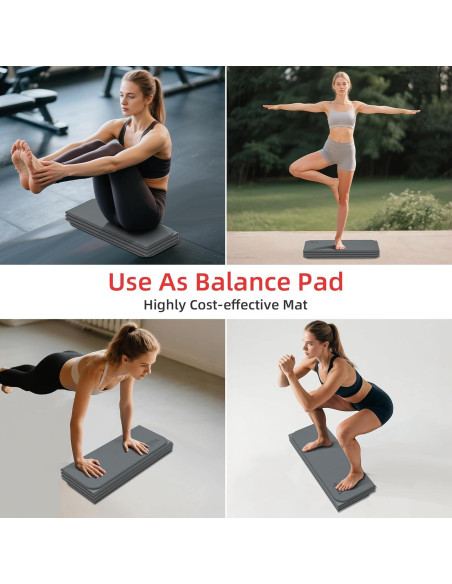 Esterilla de Yoga WEILA 12mm Antideslizante Plegable Metálica