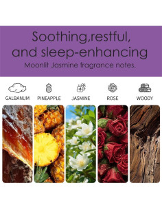 Vela de Cristal Sanadora Perekond Aroma Jazmín 100% Soja 2