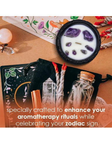 Vela de Cristal Sanadora Perekond Aroma Jazmín 100% Soja