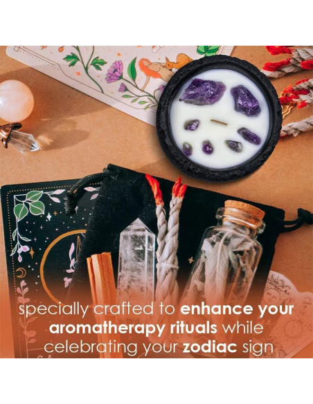 Vela de Cristal Sanadora Perekond Aroma Jazmín 100% Soja