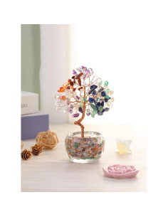 Árbol de Chakra de Cristales PESOENTH 14 cm Decoración Feng Shui 2