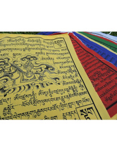 Banderas de Oración Tibetanas de Algodón - 10 Piezas - Manos de Tíbet 2
