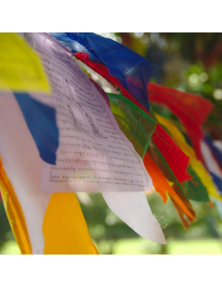 Banderas de Oración Tibetanas Mandala Crafts 1.28m 6 Piezas