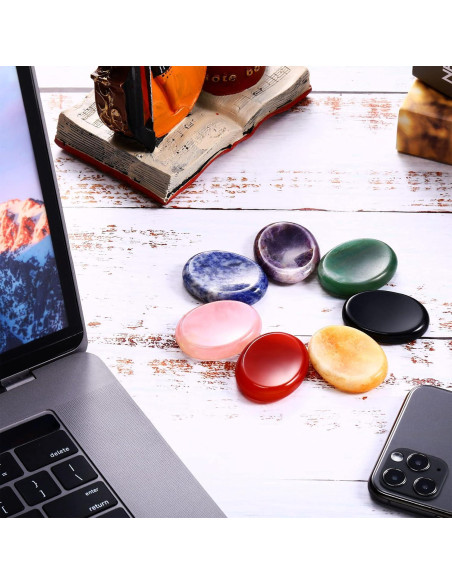 12 Piezas Piedras de Preocupación BBTO para Ansiedad Cristal