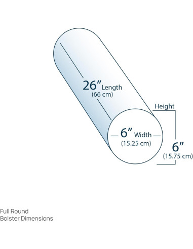 Almohada Bolster Redonda EarthLite - Masaje Profesional 66x15.2cm