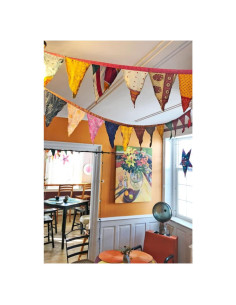 Banderín Decorativo Hecho a Mano Klavate de Seda India 300 cm