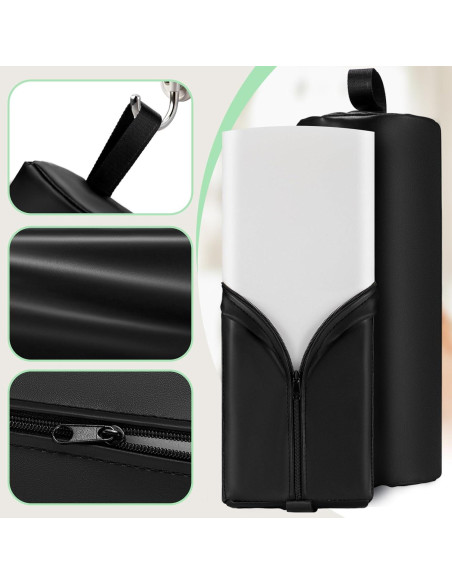 Cojín de Masaje Noverlife Media Luna 43x15cm Cuero PU