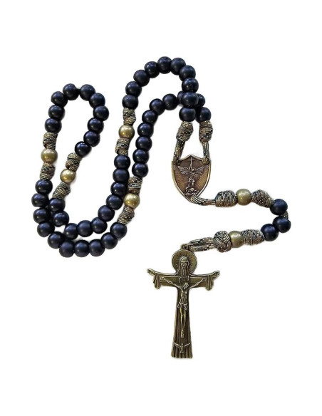 Rosario de Paracord Militar Rugged Rosaries 53 cm Hecho a Mano