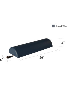 Bolster Semi-Rredondo Master Massage 68.5x31.5cm Azul Real 2