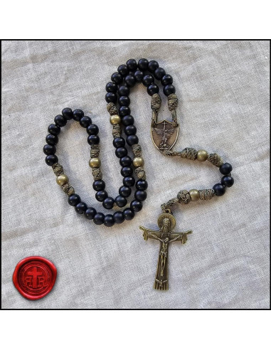 Rosario de Paracord Militar Rugged Rosaries 53 cm Hecho a Mano