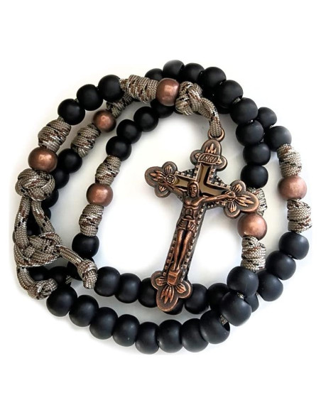 Rosario Militar de Paracord Rattlesnake - Rosarios Rústicos