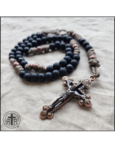 Rosario Militar de Paracord Rattlesnake - Rosarios Rústicos