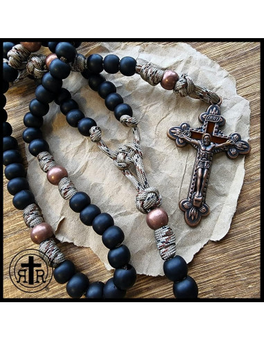 Rosario Militar de Paracord Rattlesnake - Rosarios Rústicos