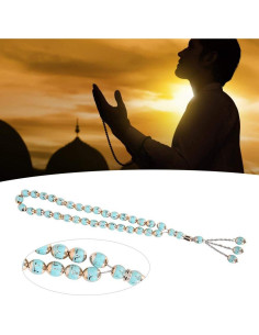 Cuentas de Oración Musulmana Garosa - Tasbih Azul 49g 2