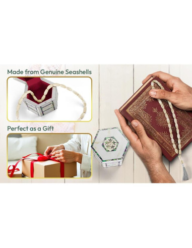 Tasbih de Madreperla Premium Genérico 33 Cuentas para Dhikr