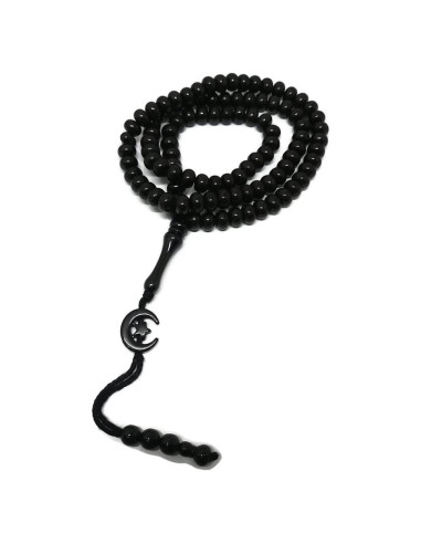 Tasbih de Oración Islámico 99 Cuentas AMN-303 8 mm Negro