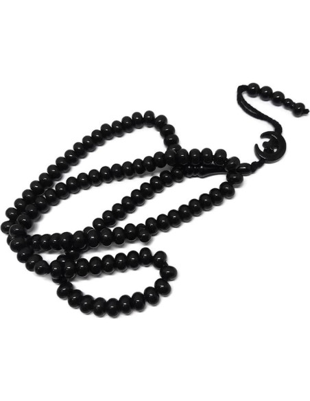 Tasbih de Oración Islámico 99 Cuentas AMN-303 8 mm Negro