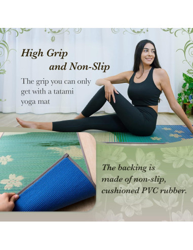 Estera de Yoga Tatami FULI Igusa 178x61 cm Antideslizante