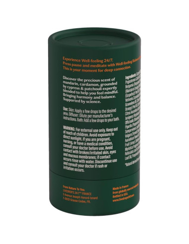 Aceite Esencial Balanceado Livedrops 10ml - Mandarina, Cardamomo, Ciprés, Pachulí