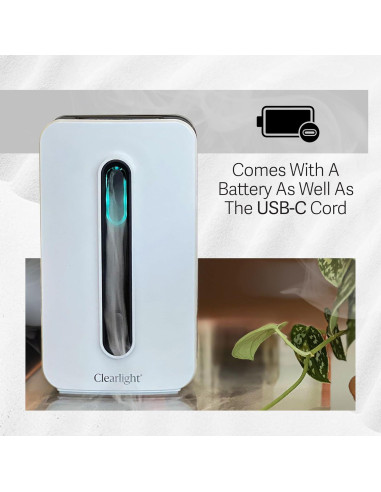 Difusor de Aceites Esenciales Clearlight Portátil 4 Horas