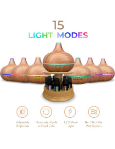 Difusor Ultrasonico de Aromaterapia Pure Daily Care 300ml 2