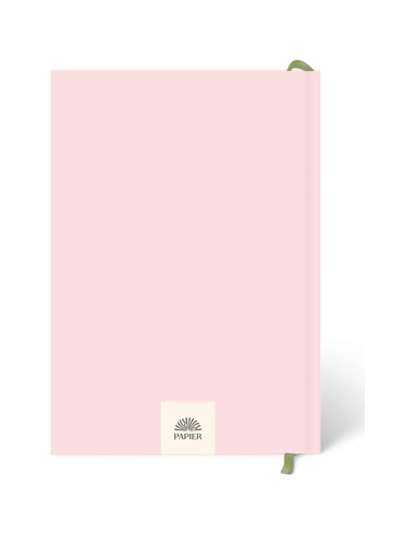 Diario de Bienestar Papier Rosa Bebé 21.5x15.3 cm Tapa Dura