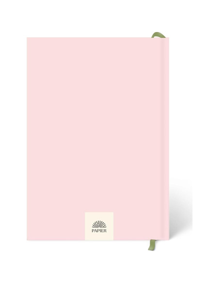 Diario de Bienestar Papier Rosa Bebé 21.5x15.3 cm Tapa Dura
