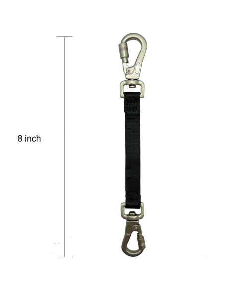 Clip de Respaldo Doble Extremo Della Stella para Arnés de Perros Clip de Respaldo Doble Extremo Della Stella para Arnés de Perros