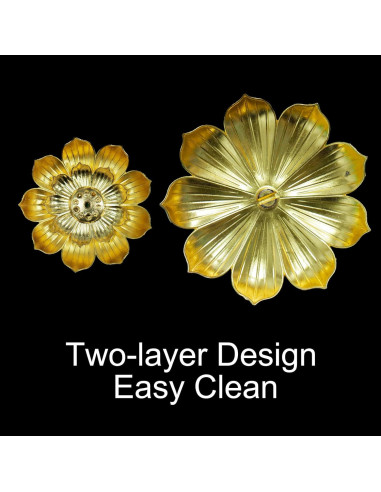 Soporte de Incienso Dorado HIPASLO Loto Desmontable 8.89cm