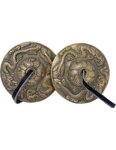Campanas Tingsha Tibetanas Mandala Crafts 2.5" Dragón 2