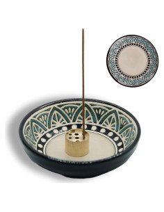 Soporte de Incienso de Cerámica PDDYIER Redondo 9.5cm